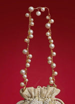 Amyra Beige Silk Pearl PotliShop Jashn