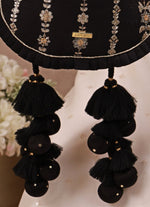 Amyra Black Embroidered Silk Pleated PotliShop Jashn