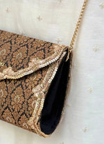 Amyra Black Raw Silk ClutchShop Jashn