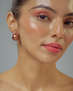 Vivinia by Vidhi Mehra Brown Single Pearl Stud EarringsFabilicious Fashion