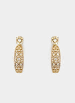 Vivinia by Vidhi Mehra Elegant Gold Plated Hoop EarringsFabilicious Fashion