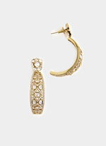 Vivinia by Vidhi Mehra Elegant Gold Plated Hoop EarringsFabilicious Fashion
