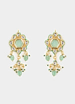 Vivinia by Vidhi Mehra Elegant Green Beaded Necklace SetFabilicious Fashion