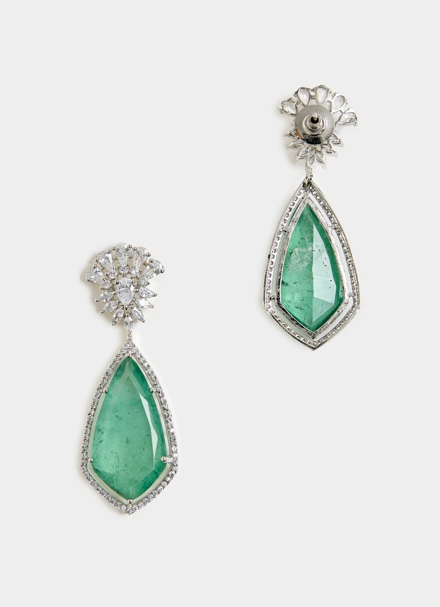 Vivinia by Vidhi Mehra Emerald Green Elegance Necklace SetFabilicious Fashion