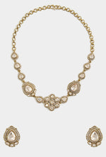 Vivinia by Vidhi Mehra Floral Kundan Choker Necklace SetFabilicious Fashion