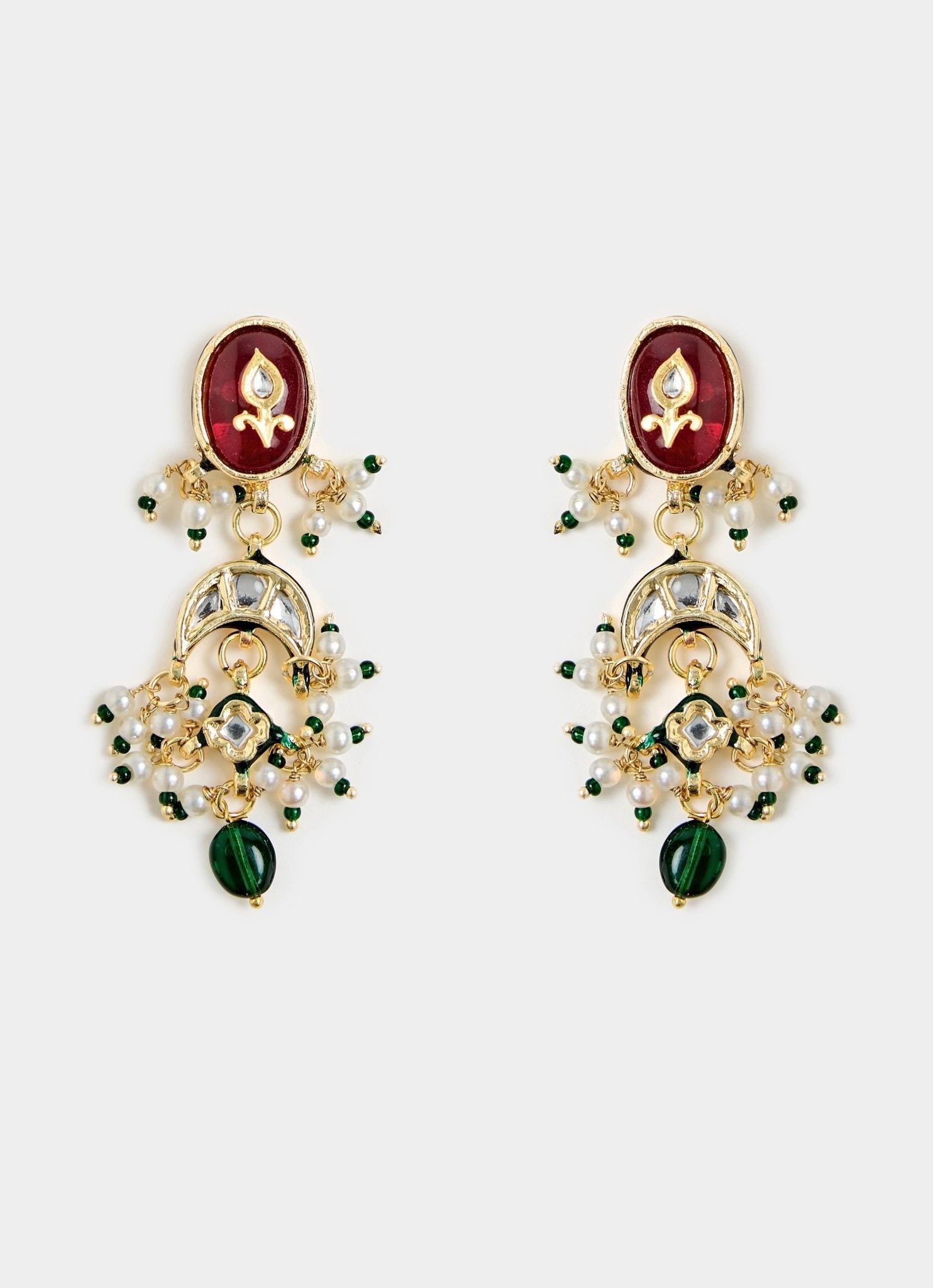 Vivinia by Vidhi Mehra Floral Kundan Multicolour Choker Necklace SetFabilicious Fashion