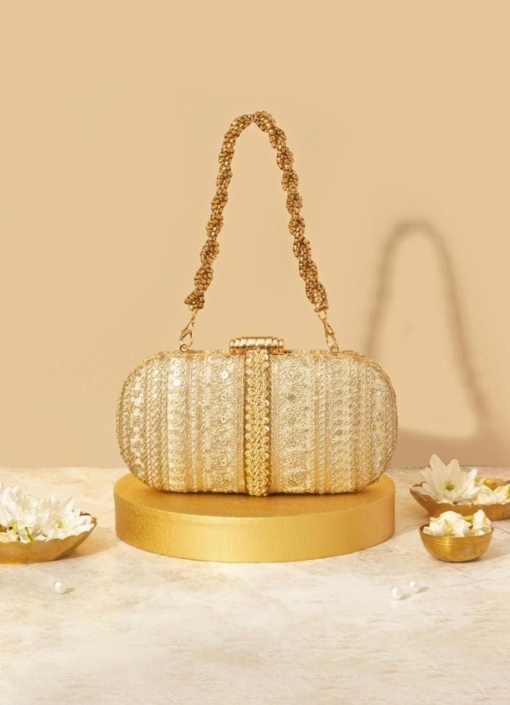 Gold Embellished Clutch