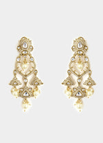 Vivinia by Vidhi Mehra Gold Floral Dangler EarringsFabilicious Fashion