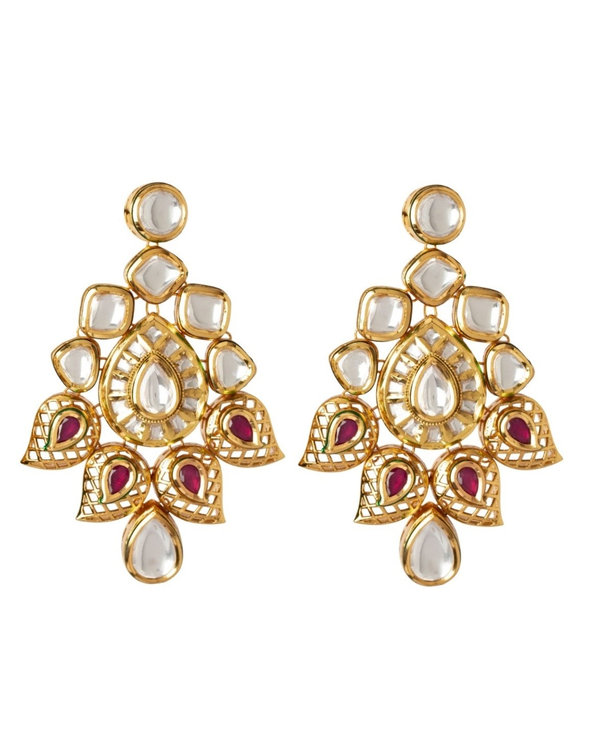Vivinia by Vidhi Mehra Gold Plated Beads And Kundan Polki Necklace SetFabilicious Fashion