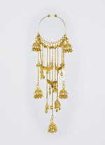 Vivinia by Vidhi Mehra Gold Plated Bridal Kaleeras With Dangling Jhumka HangingsFabilicious Fashion