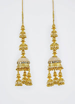 Vivinia by Vidhi Mehra Gold Plated Bridal Kaleeras With Jhumka HangingsFabilicious Fashion