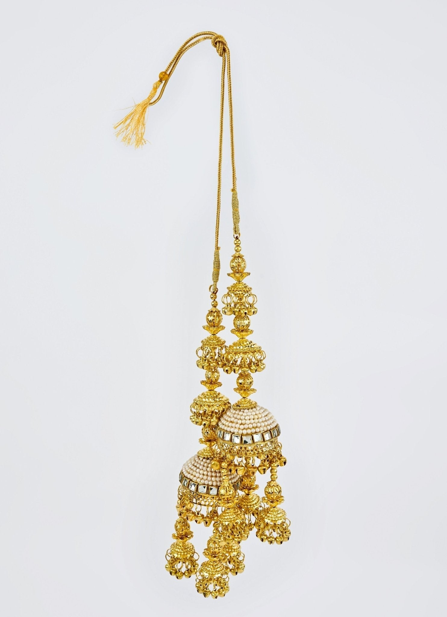 Vivinia by Vidhi Mehra Gold Plated Bridal Kaleeras With Jhumka HangingsFabilicious Fashion