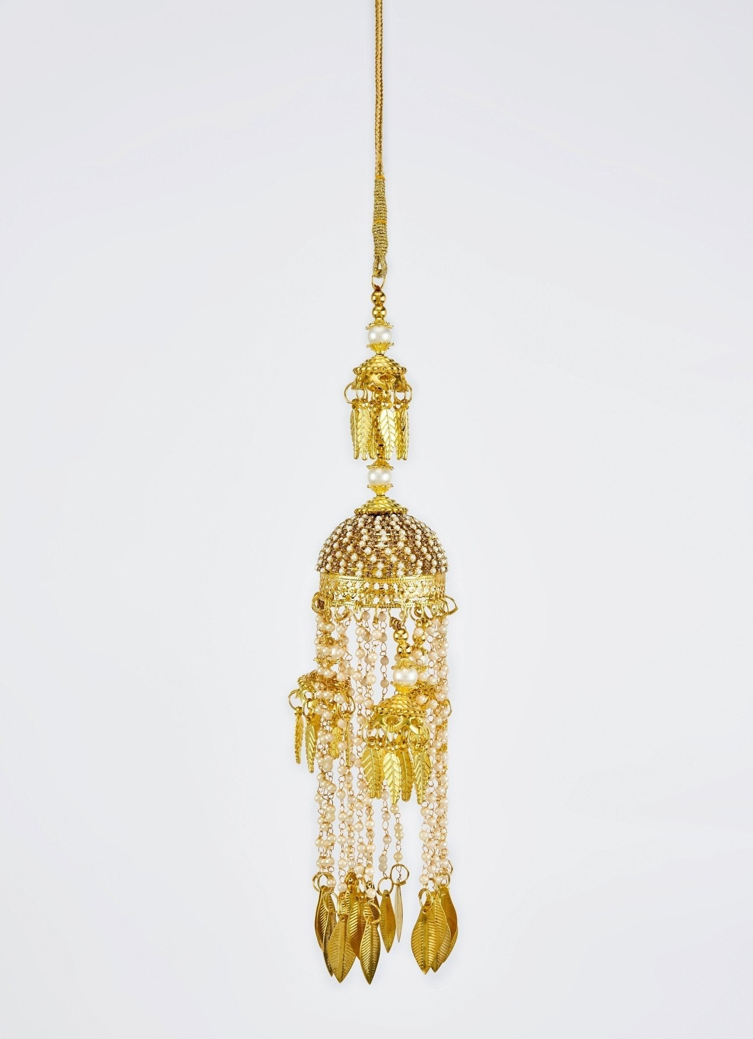 Vivinia by Vidhi Mehra Gold Plated Bridal Kaleeras With Leaf HangingsFabilicious Fashion