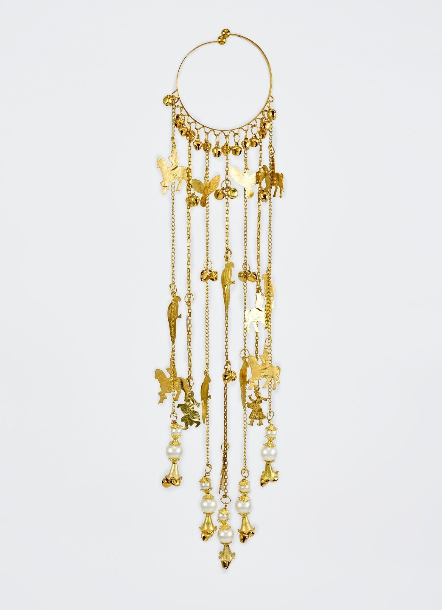 Vivinia by Vidhi Mehra Gold Plated Bridal Kaleeras With Pearl DropFabilicious Fashion