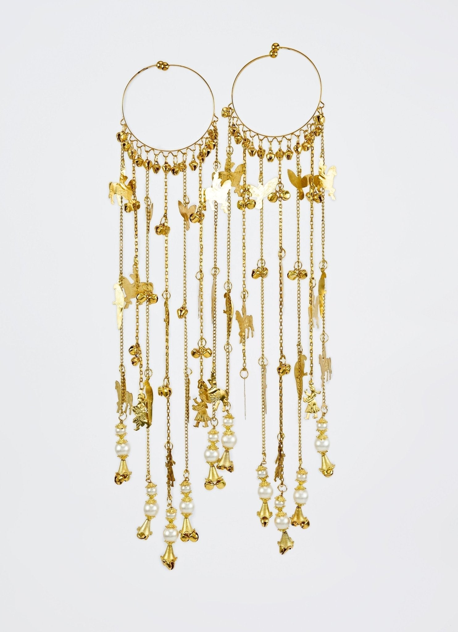 Vivinia by Vidhi Mehra Gold Plated Bridal Kaleeras With Pearl DropFabilicious Fashion