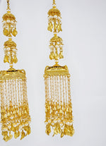 Vivinia by Vidhi Mehra Gold Plated Bridal Kaleeras With Pearl HangingsFabilicious Fashion