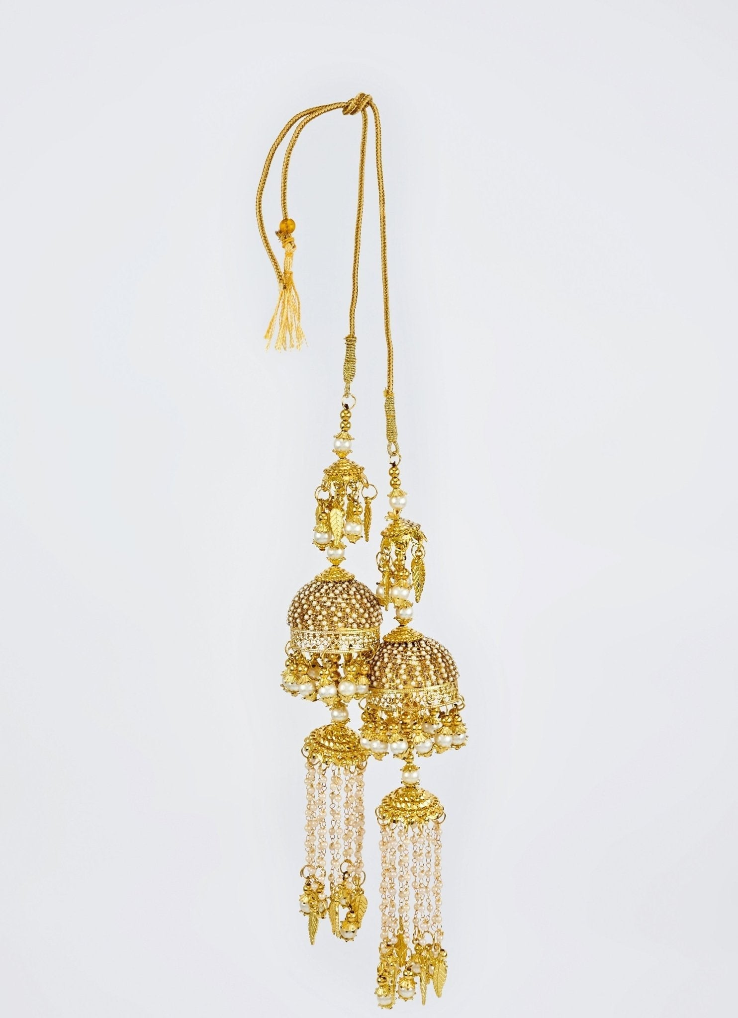 Vivinia by Vidhi Mehra Gold Plated Bridal Kaleeras With Pearl HangingsFabilicious Fashion