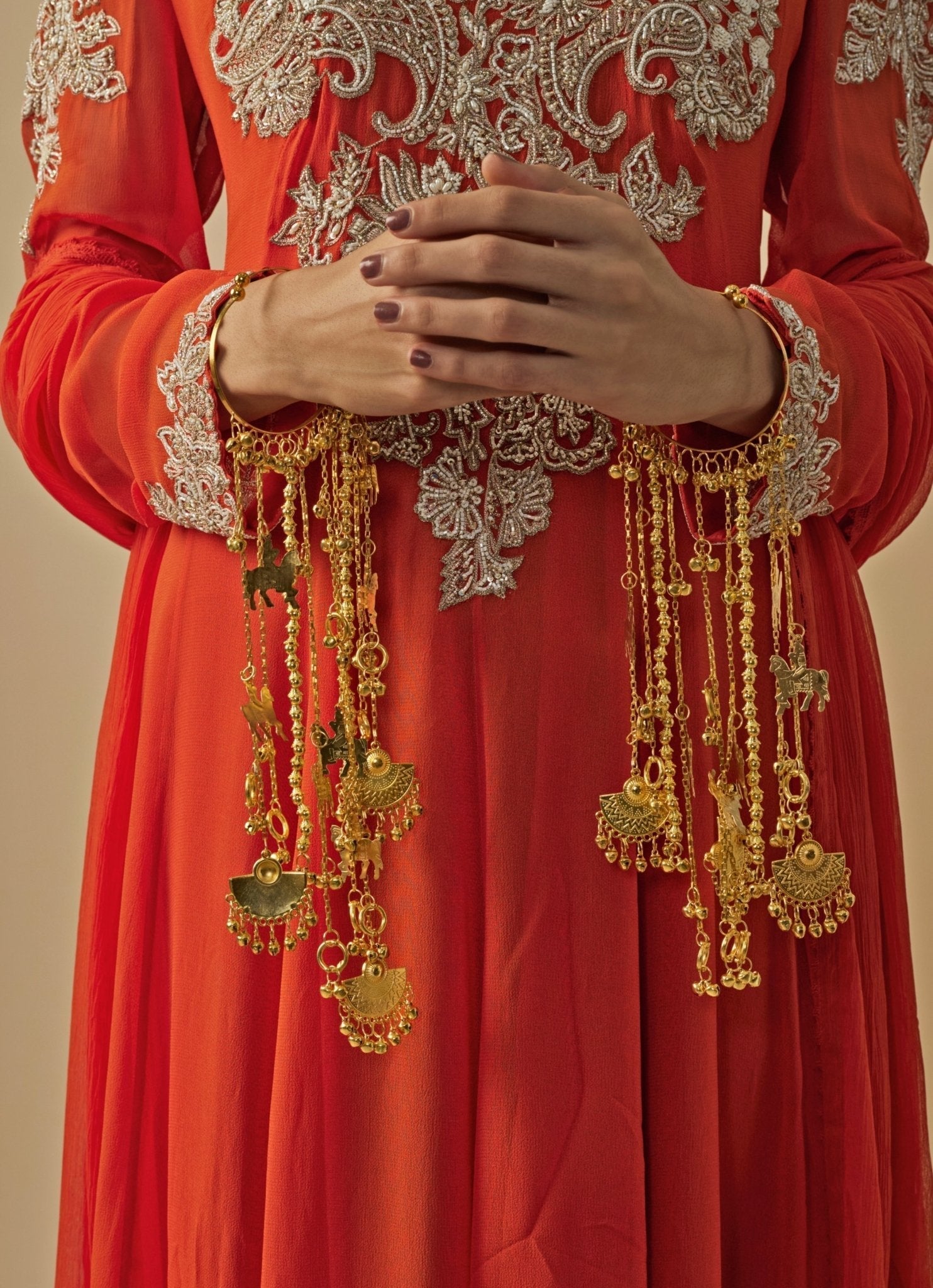 Vivinia by Vidhi Mehra Gold Plated Bridal KaleerasFabilicious Fashion