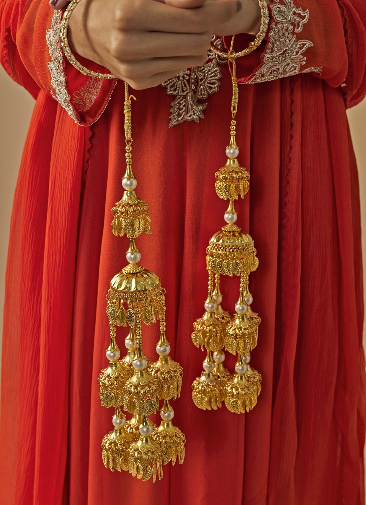 Vivinia by Vidhi Mehra Gold Plated Bridal KaleerasFabilicious Fashion