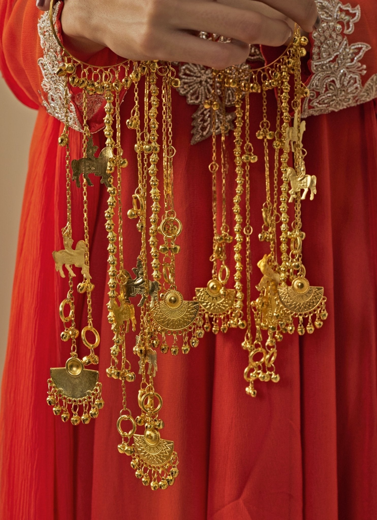 Vivinia by Vidhi Mehra Gold Plated Bridal KaleerasFabilicious Fashion