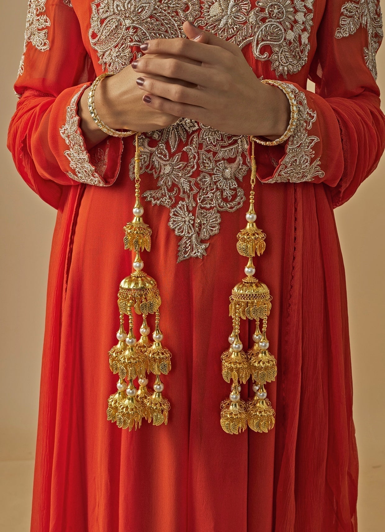 Vivinia by Vidhi Mehra Gold Plated Bridal KaleerasFabilicious Fashion