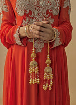 Vivinia by Vidhi Mehra Gold Plated Bridal Pearl And Floral KaleerasFabilicious Fashion