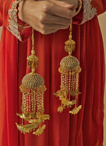 Vivinia by Vidhi Mehra Gold Plated Bridal Pearl String Bird KaleerasFabilicious Fashion