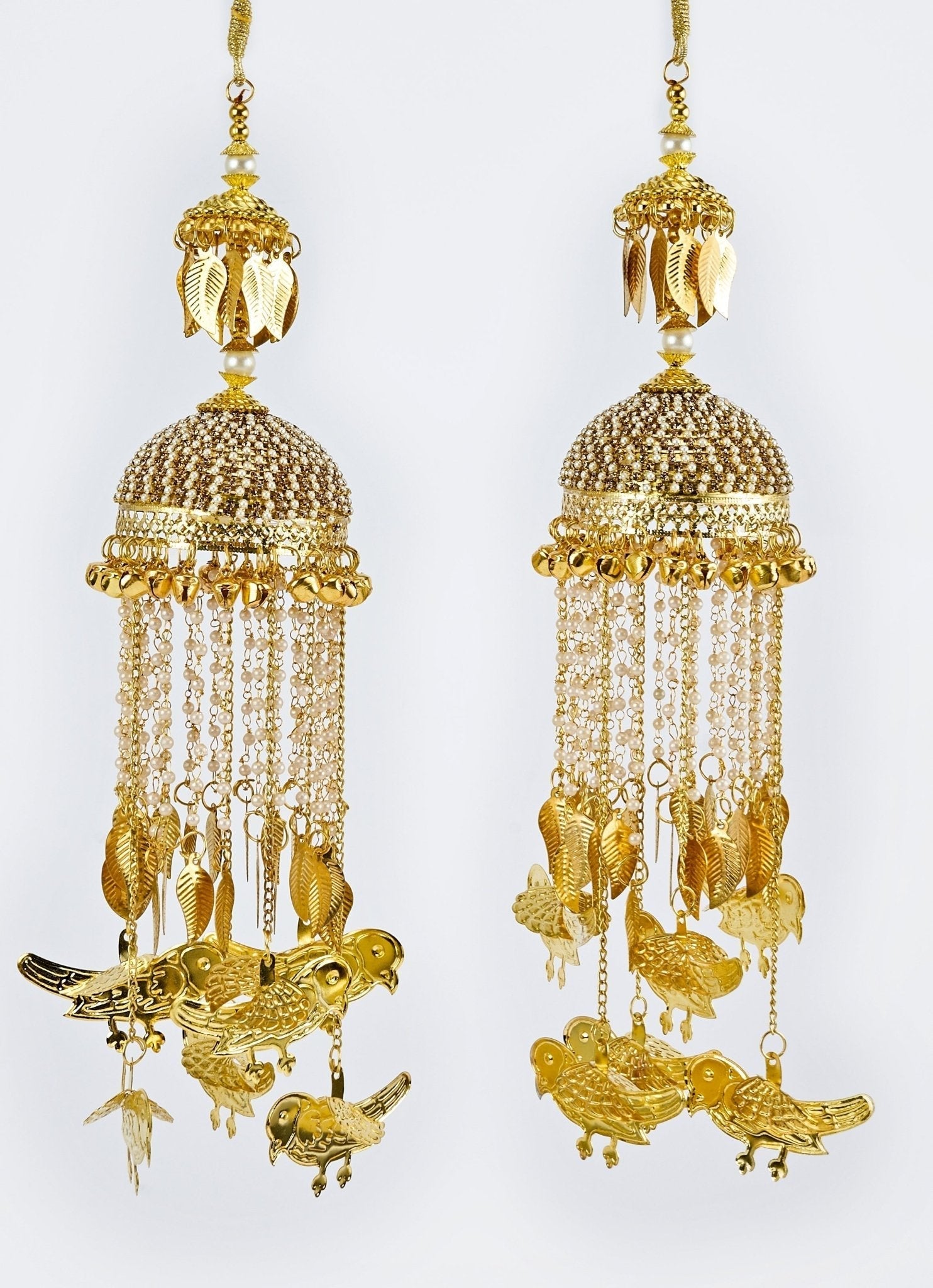Vivinia by Vidhi Mehra Gold Plated Bridal Pearl String Bird KaleerasFabilicious Fashion