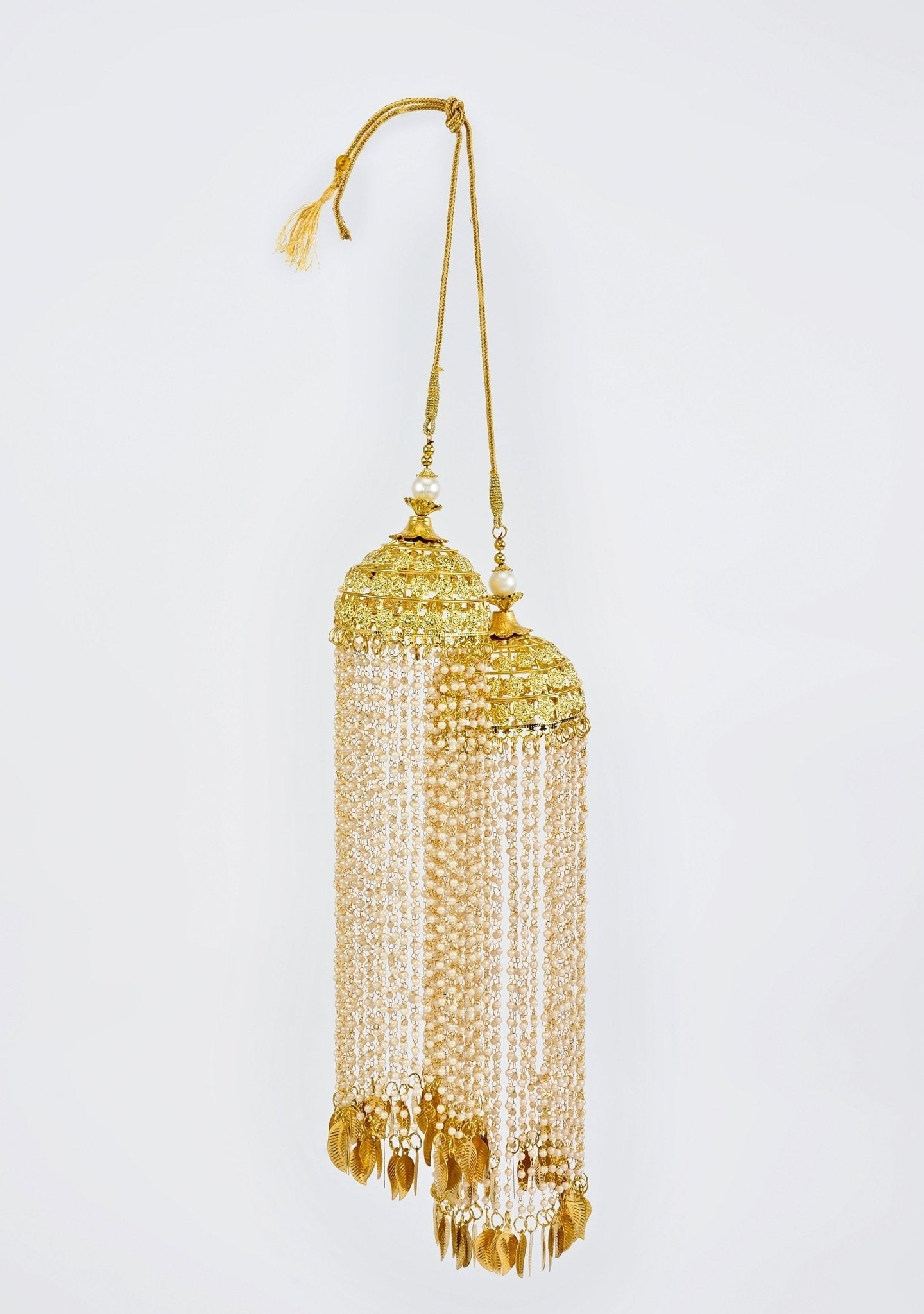Vivinia by Vidhi Mehra Gold Plated Bridal Pearl String Leaf KaleerasFabilicious Fashion
