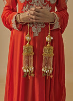Vivinia by Vidhi Mehra Gold Plated Bridal Pearl String Shell KaleerasFabilicious Fashion