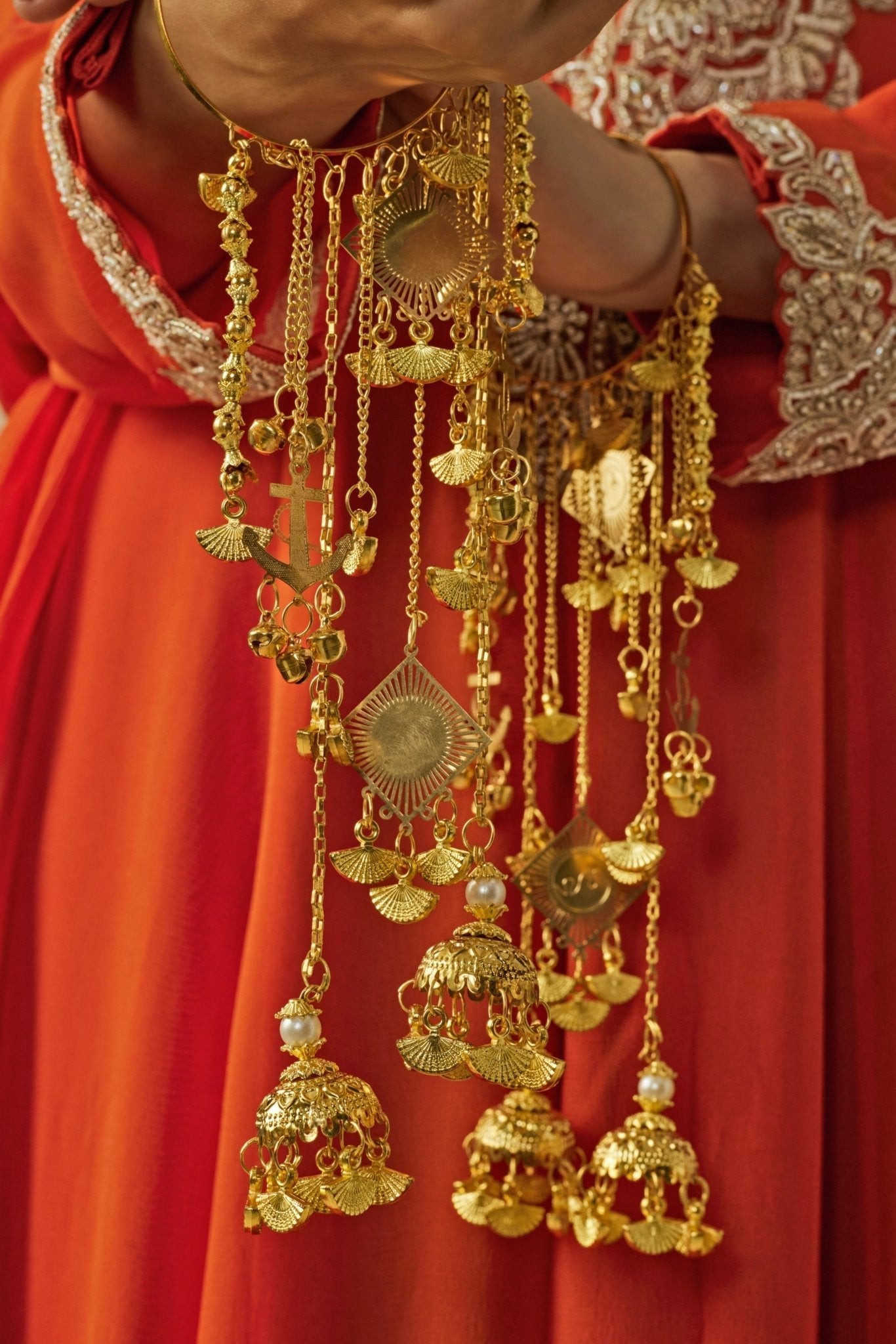 Vivinia by Vidhi Mehra Gold Plated Bridal Sparkling KaleerasFabilicious Fashion