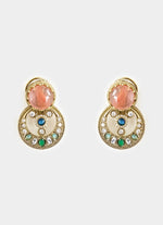 Vivinia by Vidhi Mehra Gold Plated Earrings With Multicolor StonesFabilicious Fashion