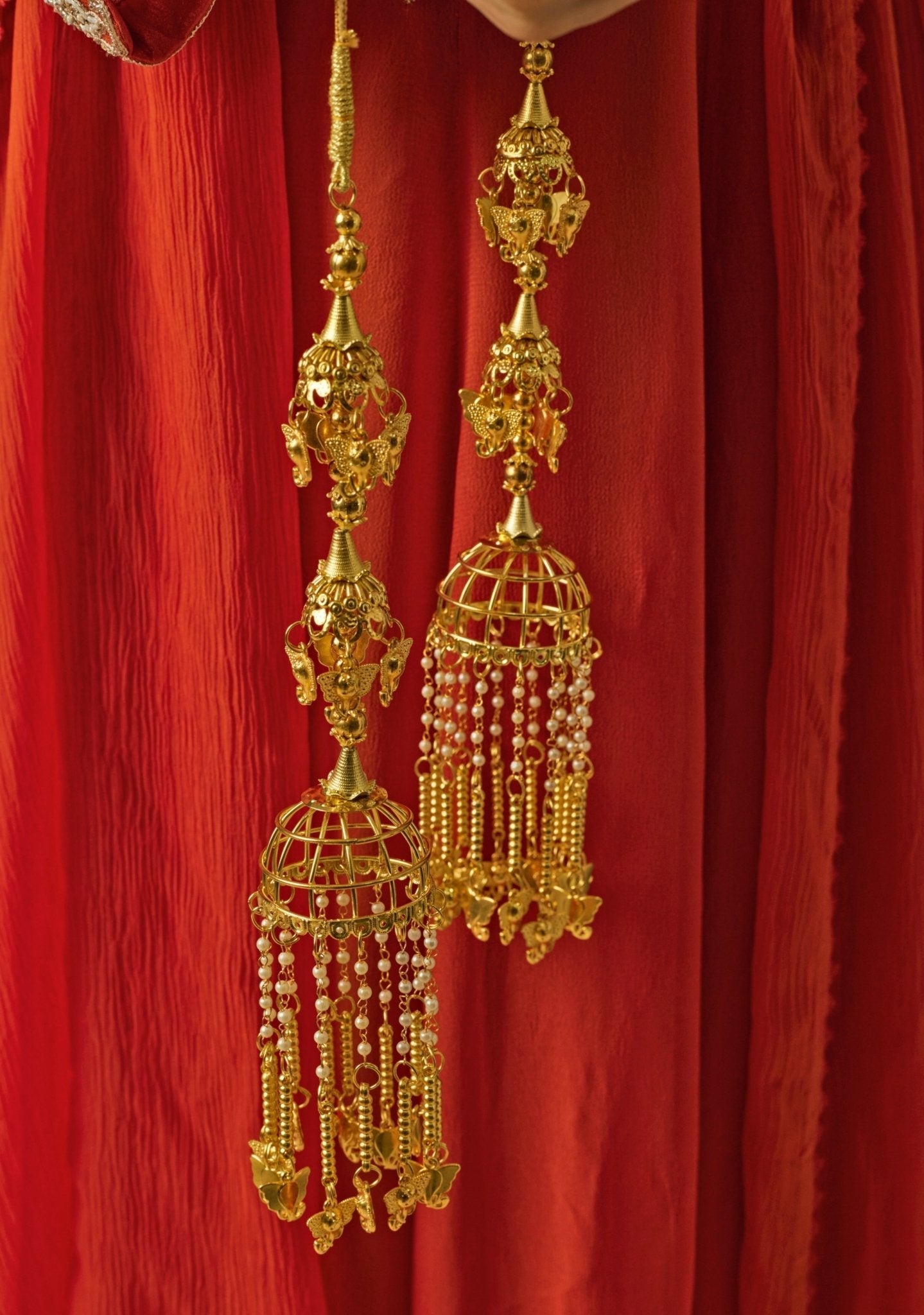 Vivinia by Vidhi Mehra Gold Plated Floral Bridal KaleerasFabilicious Fashion