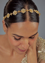 Vivinia by Vidhi Mehra Gold Plated Floral White Crystal And Kundan Matha PattiFabilicious Fashion