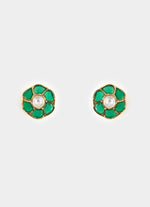 Vivinia by Vidhi Mehra Gold Plated Green Stone Choker SetFabilicious Fashion