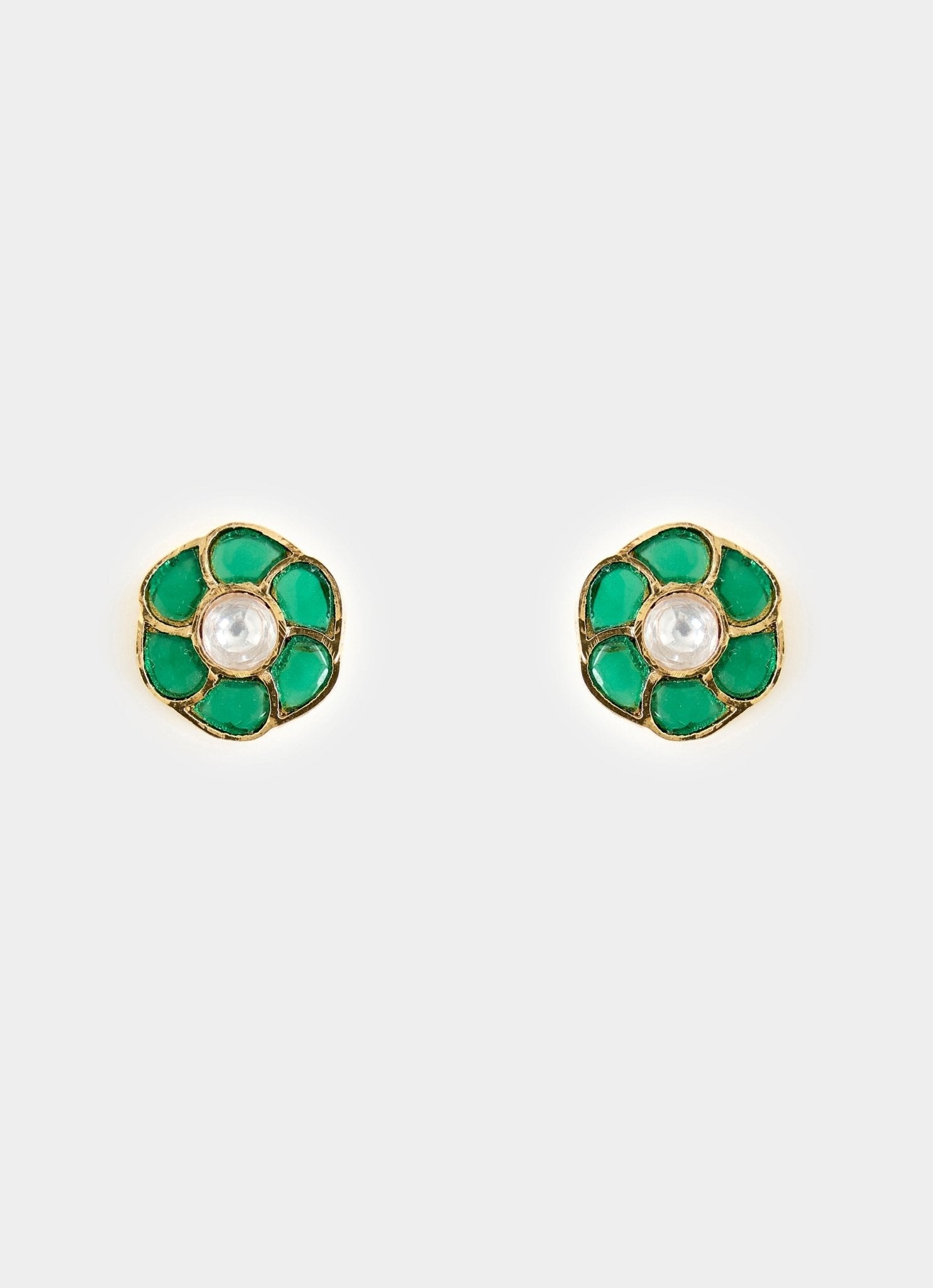 Vivinia by Vidhi Mehra Gold Plated Green Stone Choker SetFabilicious Fashion