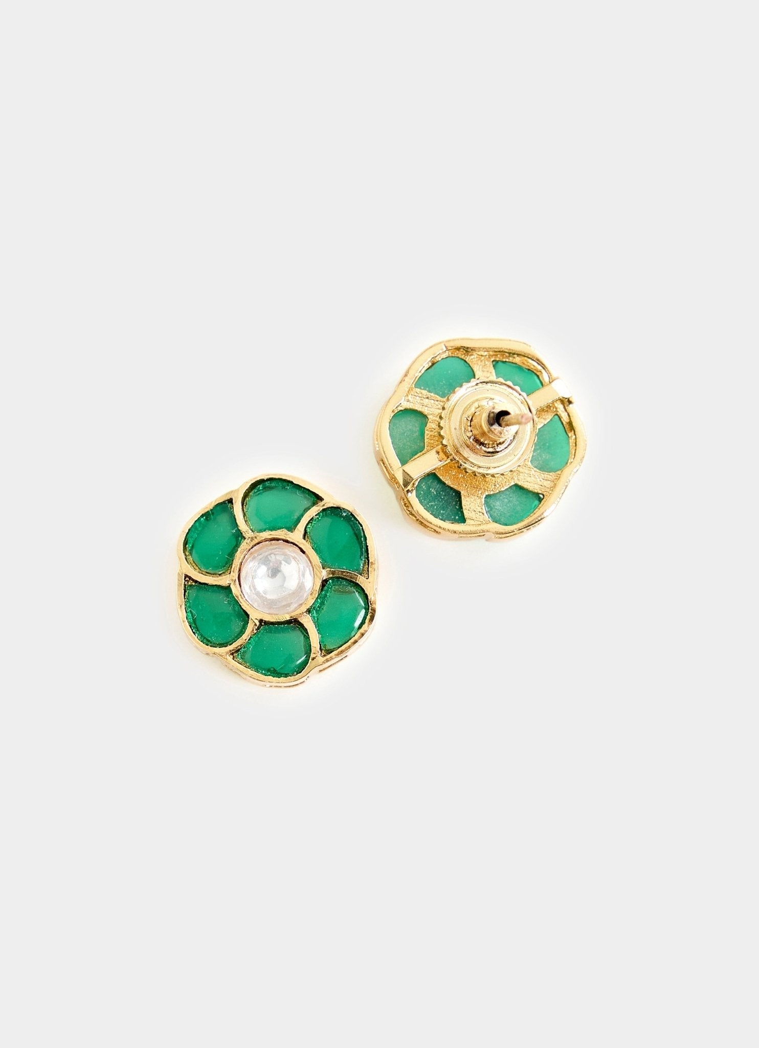 Vivinia by Vidhi Mehra Gold Plated Green Stone Choker SetFabilicious Fashion