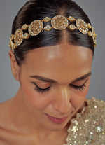 Vivinia by Vidhi Mehra Gold Plated Kundan And Pearls Bridal Matha PattiFabilicious Fashion