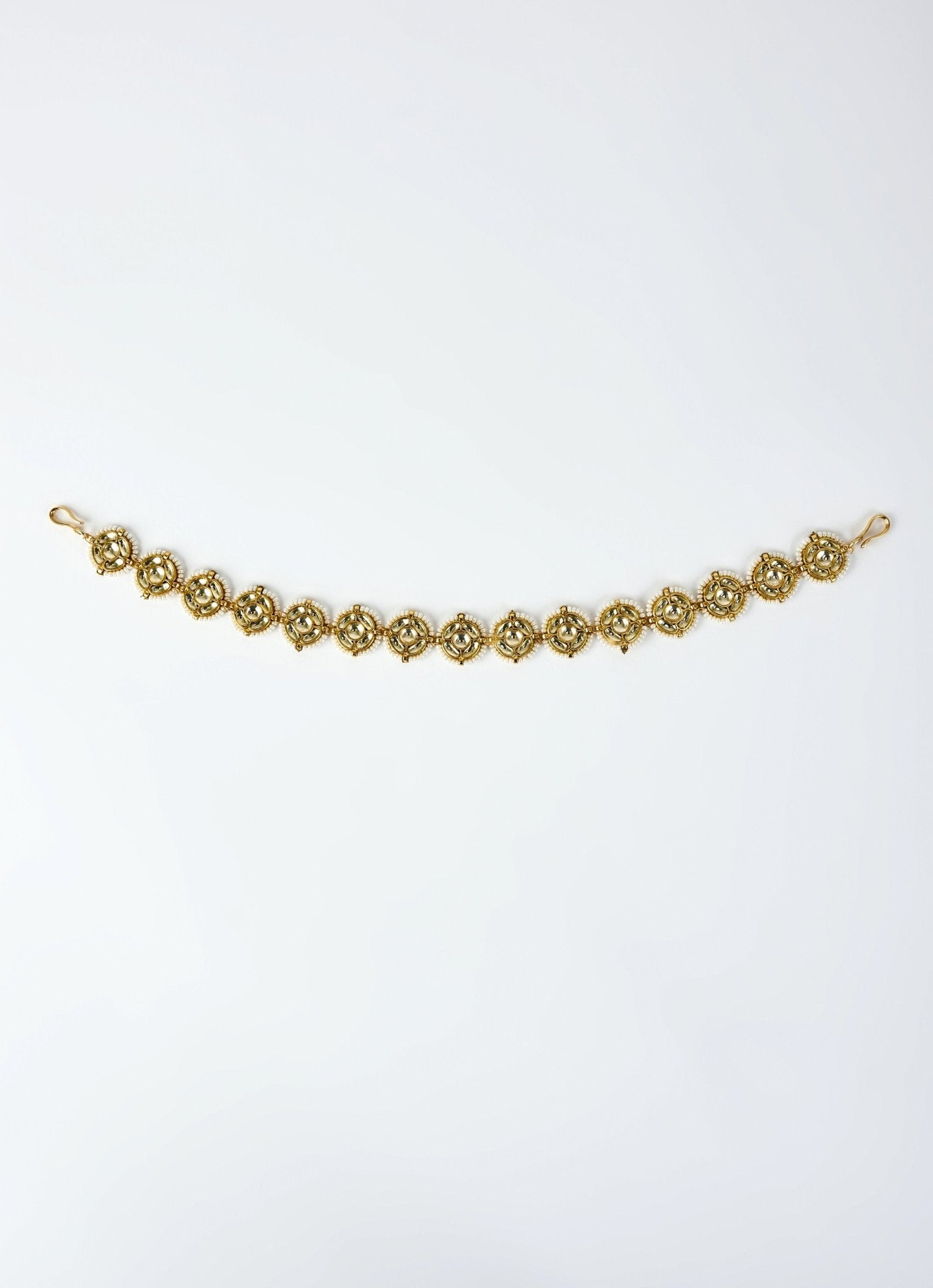 Vivinia by Vidhi Mehra Gold Plated Kundan And Polki Matha PattiFabilicious Fashion