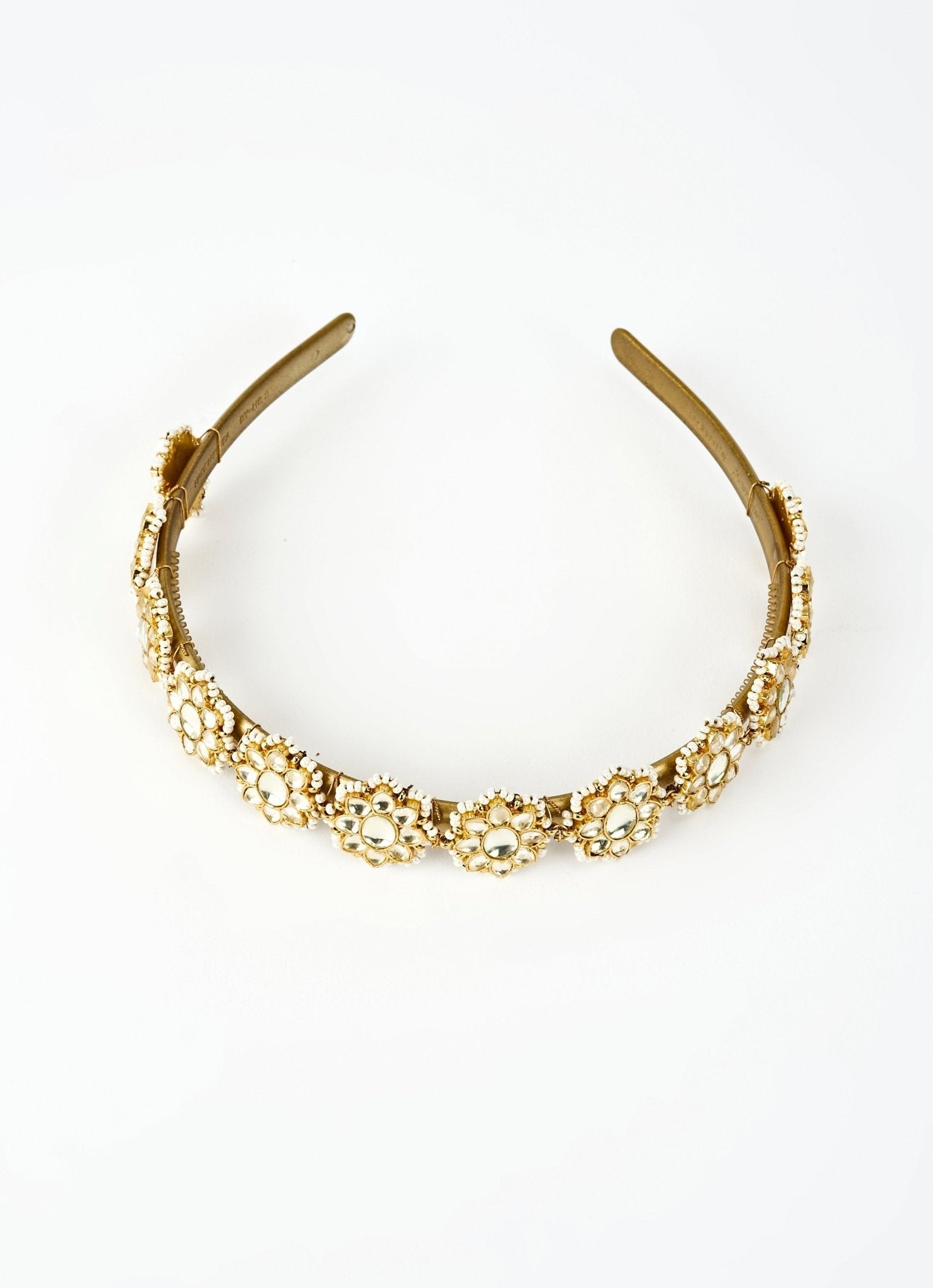 Vivinia by Vidhi Mehra Gold Plated Kundan And Polki Matha PattiFabilicious Fashion
