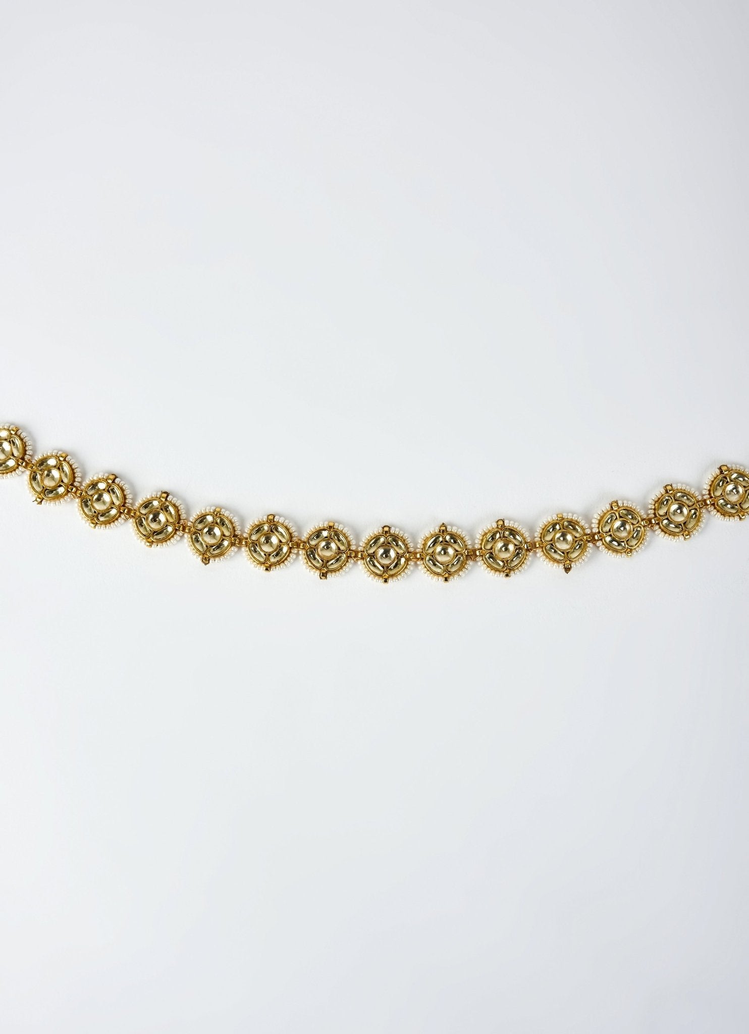 Vivinia by Vidhi Mehra Gold Plated Kundan And Polki Matha PattiFabilicious Fashion