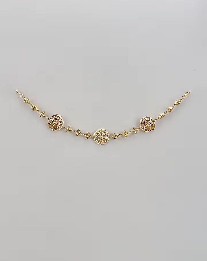 Vivinia by Vidhi Mehra Gold Plated Kundan And Polki Matha PattiFabilicious Fashion