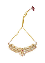 Vivinia by Vidhi Mehra Gold Plated Kundan And Red Stone Choker SetFabilicious Fashion