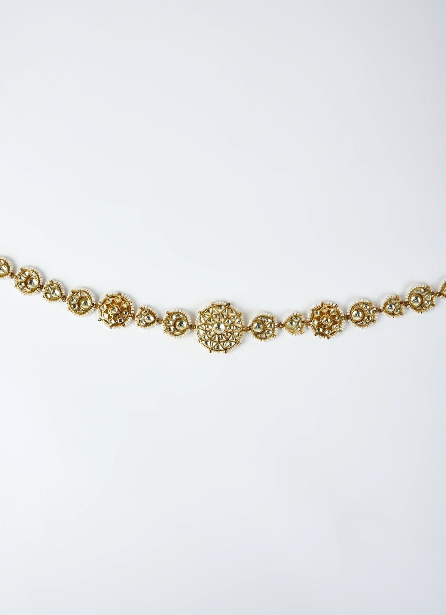 Vivinia by Vidhi Mehra Gold Plated Kundan And Sequin Matha PattiFabilicious Fashion