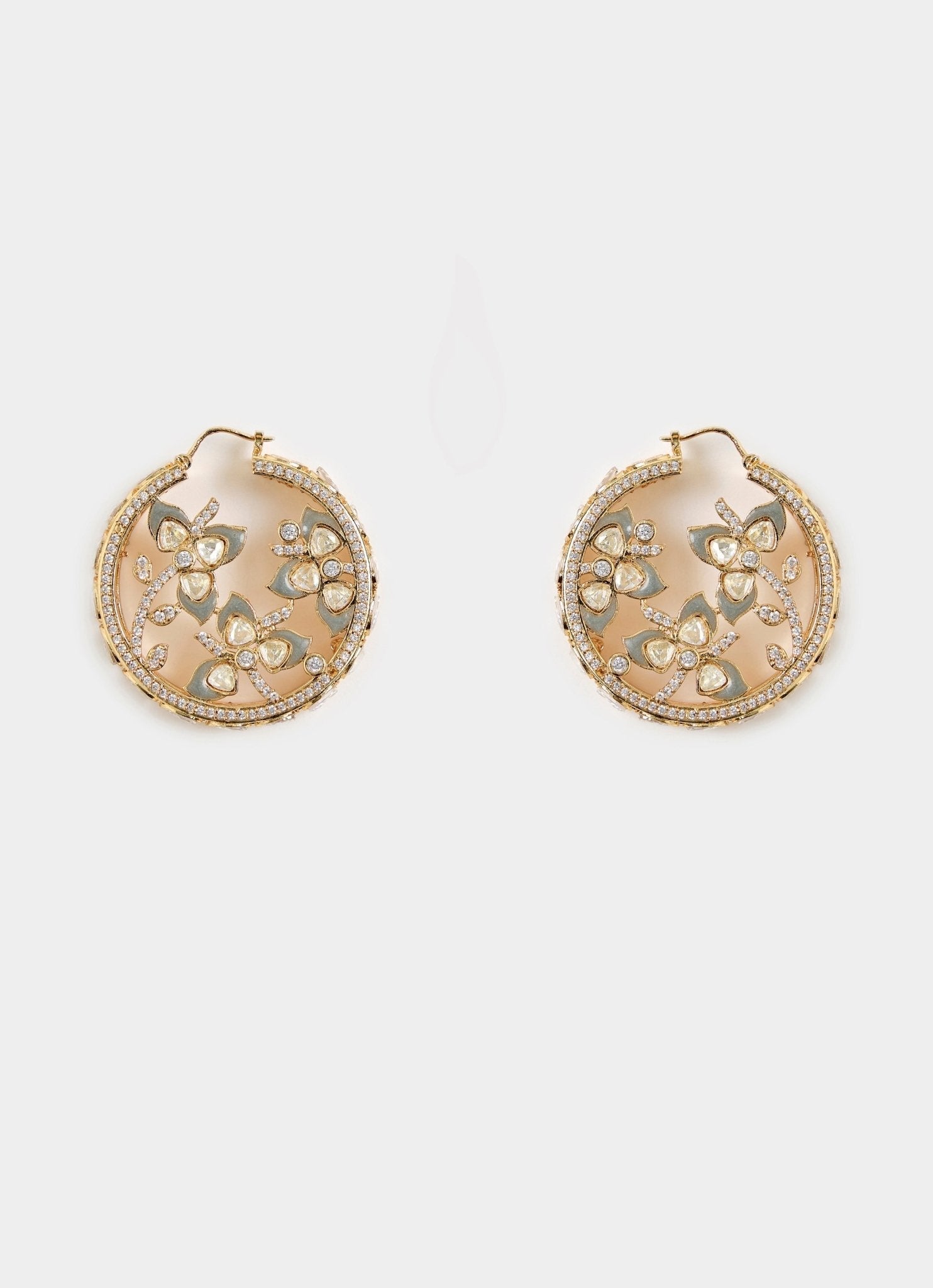 Vivinia by Vidhi Mehra Gold Plated Kundan Drop EarringsFabilicious Fashion
