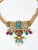Vivinia by Vidhi Mehra Gold Plated Multi Kundan Choker Necklace SetFabilicious Fashion