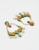 Vivinia by Vidhi Mehra Gold Plated Multi Kundan Danglers EarringsFabilicious Fashion