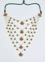 Vivinia by Vidhi Mehra Gold Plated Multi Layered Kundan And Polki Long Necklace SetFabilicious Fashion