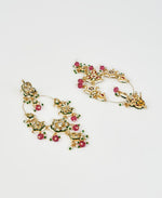 Vivinia by Vidhi Mehra Gold Plated Multi Stone Kundan And Polki ChandbalisFabilicious Fashion