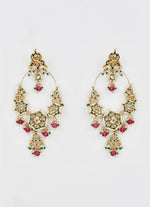 Vivinia by Vidhi Mehra Gold Plated Multi Stone Kundan And Polki ChandbalisFabilicious Fashion